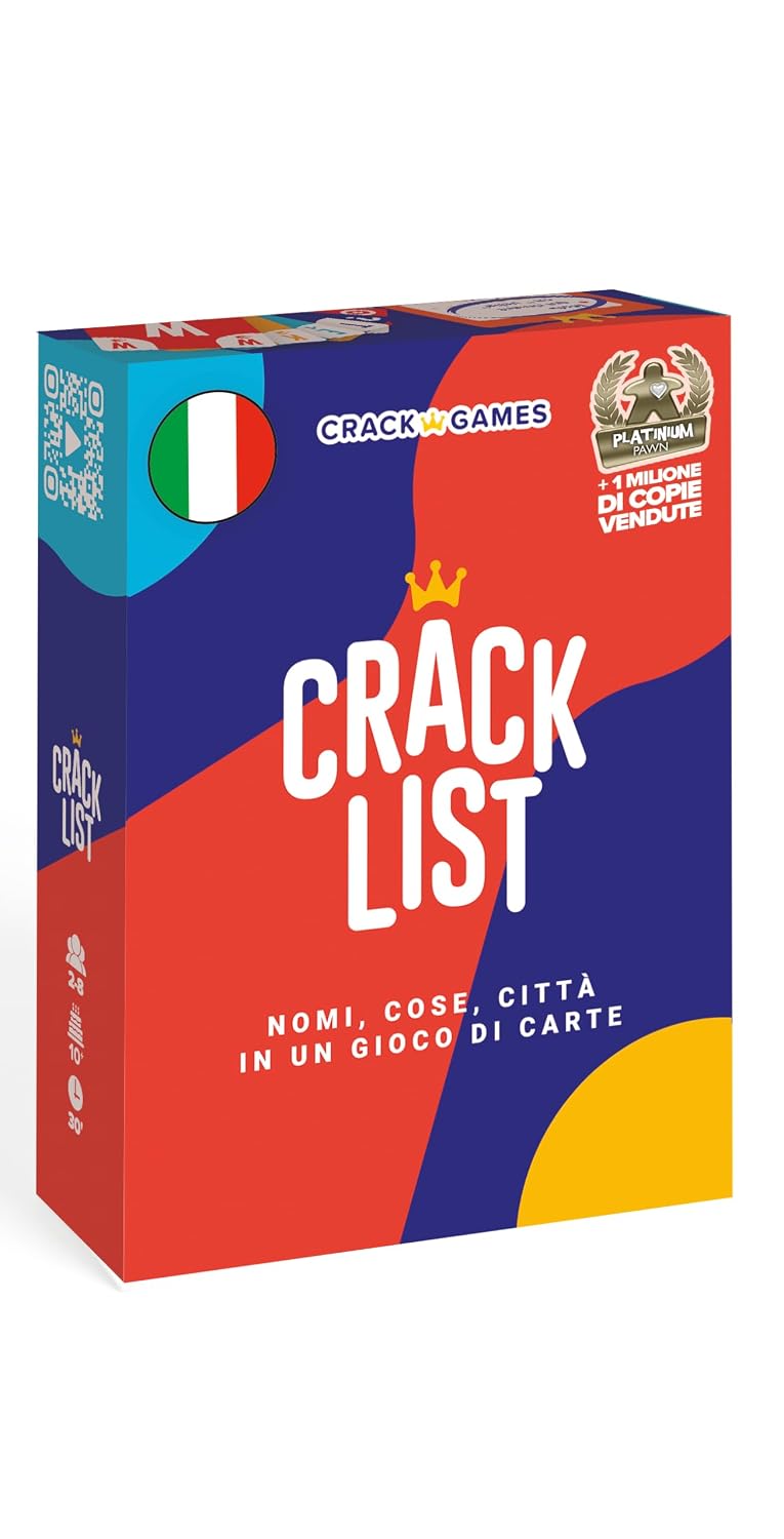 CRACK LIST – Gioco da Tavolo Divertente per Adulti e Ragazzi, 2-8 Giocatori | Gioco di società per famiglia, amici e bambini, partite rapide, regole semplici, risate assicurate, 2 milioni venduti