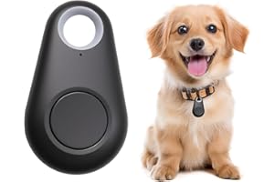 AIVANE Mini Localizzatore Bluetooth GPS Anti-Perdita, Multifunzione Portachiavi Tracker con App per Valigie, Bambino, Portachiavi, Animali, Portafoglio Compatibile con iOS/Android - Nero