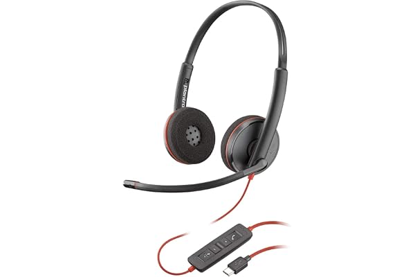 POLY Blackwire C3220 USB-C Headset +Carry Case (Bulk)
