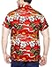 CLUB CUBANA Men's Polyester Slim Fit Classic Short Sleeve Floral Hawaiian Shirt...