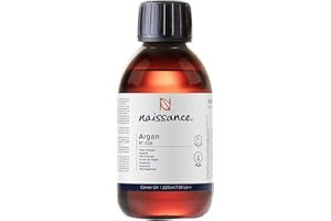 Naissance Marokański Olejek Arganowy (nr 228) 225 ml – Naturalny Olej Pielęgnacyjny do Ciała, Twarzy, Skóry, Włosów, Brody i Skórek Paznokci