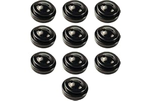 SEIWEI 10 Pcs Black Desk Flag Holders, 2 Holes Plastic Mini Flag Holder Round Base Miniature Flag Stands for Home Office Conference Desktop Display Decor