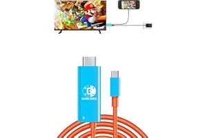 USB C till HDMI-kabel för Nintendo switchar/OLED-enheter, tre i en kabel med PD 100W och HDMI 4K, stöd för TV/Steam Deck/Lapt