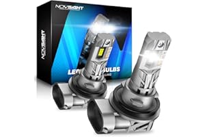 NOVSIGHT H11 H8 H9 LED H11 Bulbs 20000LM 600% Bright Bulbs Fog Light 6500k Cool White Plug and Play Light Bulbs Replacement H11 Bulbs IP68 Waterproof