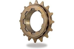 TSTRAUM Rueda libre de bicicleta de velocidad única 16/18 dientes, una velocidad de repuesto accesorio compatible con rueda libre de bicicleta de 1/2'' x 1/8''