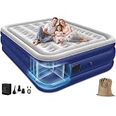 Spopal Inflatable mattress, [200x152x40cm] Large Inflatable Mattress | Equipped with Electric Self-Inflating Pump, Max 450 kg