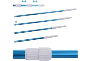 Blueborn Poolstange PPS-3x100 Aluminum Teleskopstange 3-teilig 120 - 300 cm Stange zur Poolreinigung