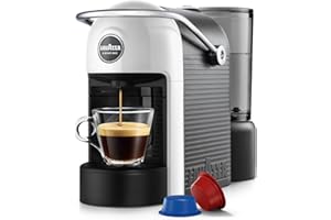 Lavazza, A Modo Mio Jolie EVO, Coffee Capsule Machine, Made from 36% Recycled Plastic, Compatible with A Modo Mio Pods, with Removable Cup Rest, Automatic Shut-Off, 1250 W, 220–240 V, 50–60 Hz, White