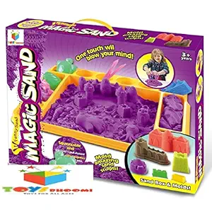 Toys Bhoomi Gardens Play 1.5KG Magic Sand Activity Sandbox Playset with Molds & 100% Safe Gluten-Free Play-Sand