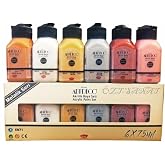 Artdeco, 6 x 75 ml Akrilik Metalik Boya Seti, Sanat&ccedil;ı Akrilik Boya Boya
