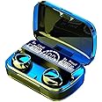 New M10 TWS Immersive Wireless Earbuds with Wireless Charging Case TWS Low Noise Headphones with Hi-Fi Stereo Audio, Bluetooth Headphones with LED Display, IPX7 Waterproof Sport