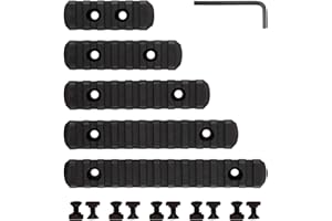 SYWAN 5 Picatinny Rail Picatinny, 5/7/9/11/13 slot, Accessori Leggeri con 10 Dadi a T, 10 Viti e 1 Chiave Inglese Keymod Tattico Rail Picatinny