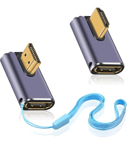 Adaptateur HDMI FEDUS 90 Degrés 4K Mâle Vers Femelle, Connecteur HDMI