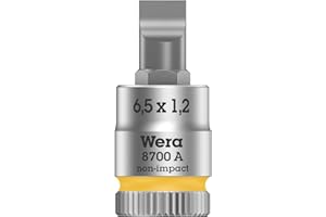 Wera 05003322001 8700 A FL Zyklop z napędem 1/4", kolor żółty, FL 1,2 x 6,5 x 28 mm