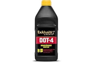 Exklusiv Chemie® Liquide de frein DOT-4 | Pour les systèmes de freinage avec ABS,TCS et ESP/DSC | Liquide de frein de qualité de marque | Performance de freinage optimisée | 1000ml