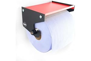 MegaMaxx Blue Roll Dispenser Wall Mounted - Blue Roll Holder With Storage Shelf - Industrial Paper Towel Dispenser And Holder - Ideal For Office, Home, Warehouse, Workshop, Factory