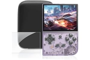 S_WAY RG35XX Consola de Juegos de Mano con Garlic OS Sistema Linux, Tarjeta TF 64G, más de 5400 Juegos, Pantalla IPS de 3.5 Pulgadas, Consola de Juegos Retro, emulador de Mano para Adultos y niños
