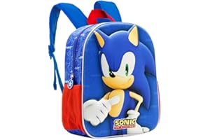 KARACTERMANIA Sonic The Hedgehog - SEGA -Sonic Velocity-Zaino 3D Piccolo, Blu, 26 x 31 cm, Capacità 8.5 L