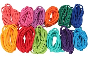 LOVIVER Weaving Loom Loops Loom Potholder Loops Weaving Loom Toys for DIY Crafts Supplies, 12 Colors 192PCS