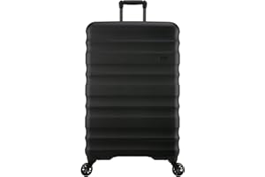 ANTLER - Large Suitcase - Clifton Luggage - Size Large, Black - 132L, Lightweight Suitcase for Travel & Holidays - Large 4 Wheel Suitcase, Expandable Zip, Twist Grip Handle - TSA Approved Locks