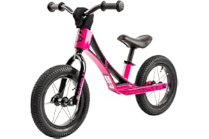 Primabici Garelli Rosavivace 12 inch Balance Bike, bici senza pedali bambina 3-5 anni