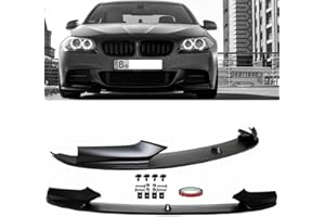 ‎DM AUTOTEILE DM Autoteile 1469 Sport-Performance Frontspoiler Lippe Spoiler vorne Schwarz Matt kompatibel für BMW 5er F10 F11 mit M-Paket +ABE