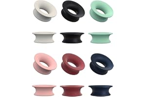 ‎UYRVAPE UYRVAPE 12 Stück Mute Insert Style Pack, Ohrstöpsel Zubehör, 6 Farben Silikon Stummschaltungs Einsatz für Loop Daily Control Bundle