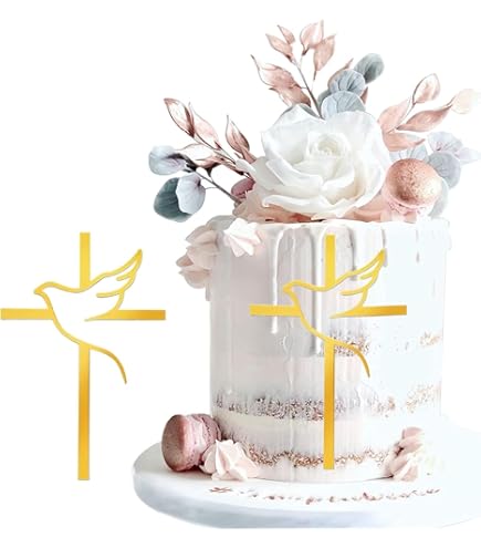 Cake Topper Colombe à Personnaliser, Pour Gâteau D'anniversaire Ou Baptême Bébé Enfant, Décoration De Gâteau - France