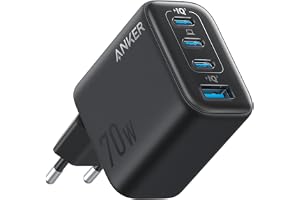 Anker Zolo 4-portars USB-C-laddare, 70W snabbladdning, kompakt design