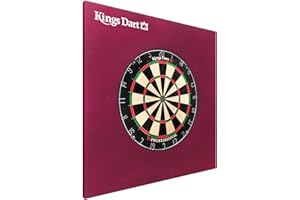 ‎KINGS DART Kings Dart Dart-Set | Dartboard Komplettset: Turnier-Dartscheibe + Dart-Surround | Sisal-Borsten, Spider-Feldbegrenzung | Schutz für Wand u. Darts | Für Soft- u. Steeldarts | Markenqualität
