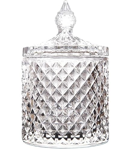 Glas-Kürbis Mit Deckel 10x10cm - Süßigkeitenschale Für Halloween & Dekoration