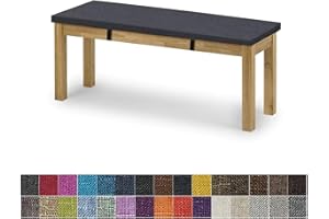 yaoumeo Bankauflage Sitzkissen,Bankkissen,Gartenbank Auflage,Waschbar-Abnehmbarem,Mehrere Farbgrößen Verfügbar (90x50x5cm,Warmes Grau)