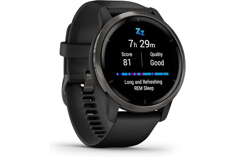 Garmin [renewed] Venu 2 – GPS-Fitness-Smartwatch mit ultrascharfem 1,3“ AMOLED-Touchdisplay, Fitness & Gesundheitsfunktionen, über