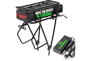 Unit Pack Power 48V Batteria bici elettrica con portapacchi -1500W 750W 1000W Ebike Batteria Litio - Battery del kit di conversione Ebike