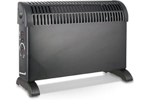 MaxxHome Convecteur Mobile 2000W - Chauffage Électrique Avec 3 Réglages de Chaleur - Chauffage Électrique Chauffe Jusqu'à 30m² - Économie d'énergie - Chauffage soufflant - Radiateur électrique - Noir