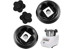 CJQRL 2 Pezzi Set di Ricambi di Alta Qualità per Monsieur Cuisine Connect e Smart, Porta lame, Ingranaggio, Base Lame, Pezzo 5 Denti, Giunto ad Ingranaggi con 5 Rami Monsieur Cuisine Connect