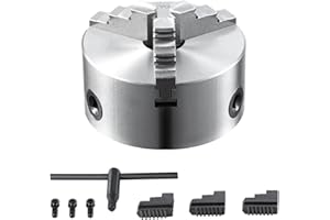 VEVOR Drehbankfutter K11-160 160mm Dreibackenfutter HT300-Material 3 Backenfutter Klemmbereich 3,5–160mm 3-Backen, 20Cr, ≥53HRC φ45mm Bohrung Spannfutter Drechselbank Selbstzentrierend