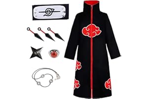 MARYPARTY Mantel für Kinder Erwachsener Unisex Cosplay Kostüm, Cosplay Halloween Weihnachten Party Kostüm Umhang mit Stirnband und Ring