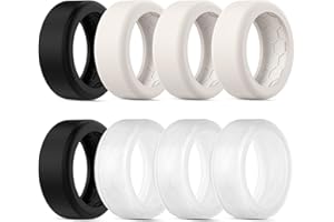 ZOOROO 8 Pack Cover Compatible with RingConn Gen 2/Gen 2 Air/Gen 1 Protector/Samsung Galaxy Ring, Anti-Slip Texture, Anti-Scratch Elastic Silicone Protector Case Accessories for Men Women Working Out Gym