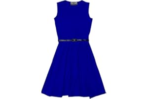 A2Z 4 Kids Enfants Filles Patineur Robe Fête Robes avec Gratuite Ceinture Âge 5 6 7 8 9 10 11 12 13 Ans