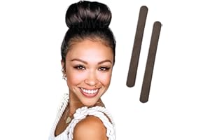 PONY-O Ponytail Holder BUN BARZ – 2 Pack Original Patented No Damage Donut Hair Bun Maker – Hair Bun Alternative Pony Tail Accessory for Easy Hair Styling, Ballet Buns – Brown