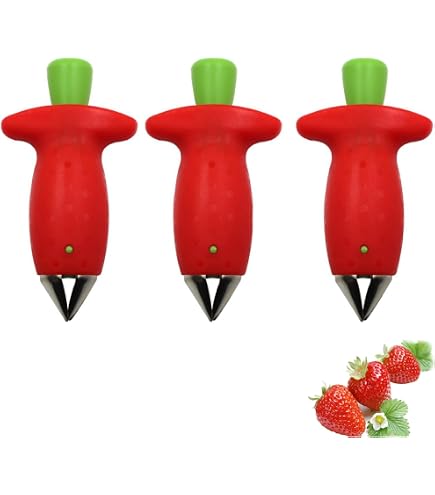 2 Stück Erdbeer-Huller Aus Edelstahl – Obststielentferner Für Erdbeeren & Kirschtomaten