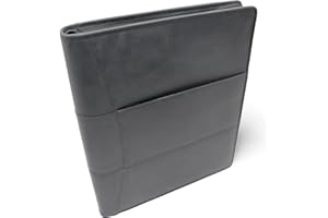 Safekeepers Cartellina in pelle, formato A4, formato A4, in pelle, con chiusura lampo, formato A4
