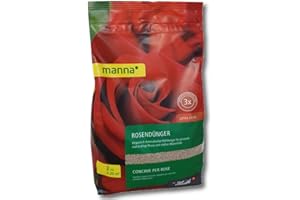 WOOTONG Hauert Manna Fertilizante para Rosas 2 kg Rosas Trepadoras Parkrosen Rosas Floribunda