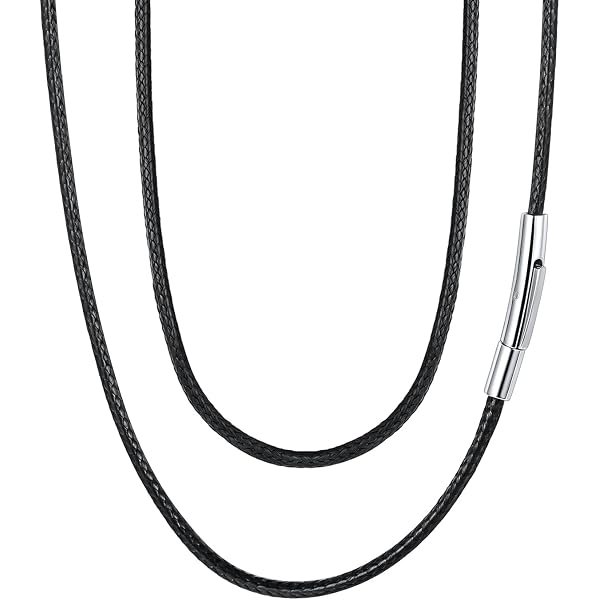 Collier Pendentif Verre Murano - Doré & Noir Style Klimt - Sur Cordon Noir - Neuf Sans Emballage