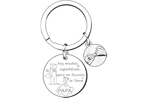 QTZXZX Regalos Día del Padre, Llavero Regalos, Papá Cumpleaños Regalos, Llavero Papá Regalos, Papi, Día del Padre, Regalos Hombres Padre intenté encontrar el para