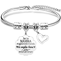 Bracciale Per Zia - Acciaio Inox, Con Messaggio 'Ti Voglio Bene', Regalo Compleanno/Natale - Foto 10
