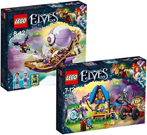 myHobby24 LEGO Elves Set of 2 41184 41182 Airas Airship und die Jagd Nach dem Amulet and capturing of Sophie Jones