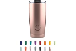 Termo Café - Bebidas Calientes 5 Horas y Frías 10 Horas - 550 ml - Vaso Térmico de Acero Inoxidable Libre de BPA - Tapa Hermética y Diseño Antimanchas - Metallic Rose - Cool Bottles