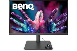 ‎BENQ BenQ PD2705U Grafiker Monitor (AQCOLOR Technologie, 27 Zoll, 4K UHD, IPS, P3-Farbraum, USB-C-Laden, DP / HDMI, KVM, Hardware kalibriert, Höhenverstellbar), MacBook kompatibel